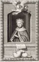 Edward V (1470-83) König von England im Jahr 1483, nach einem Porträt in einem Buch, graviert vom Künstler